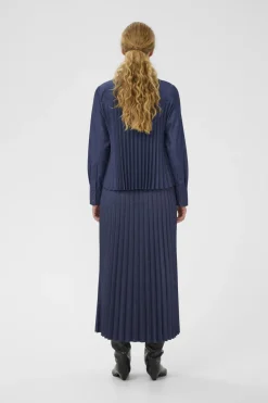 Inwear naisten paitapusero CHERRIEIW SHIRT, Dark Denim