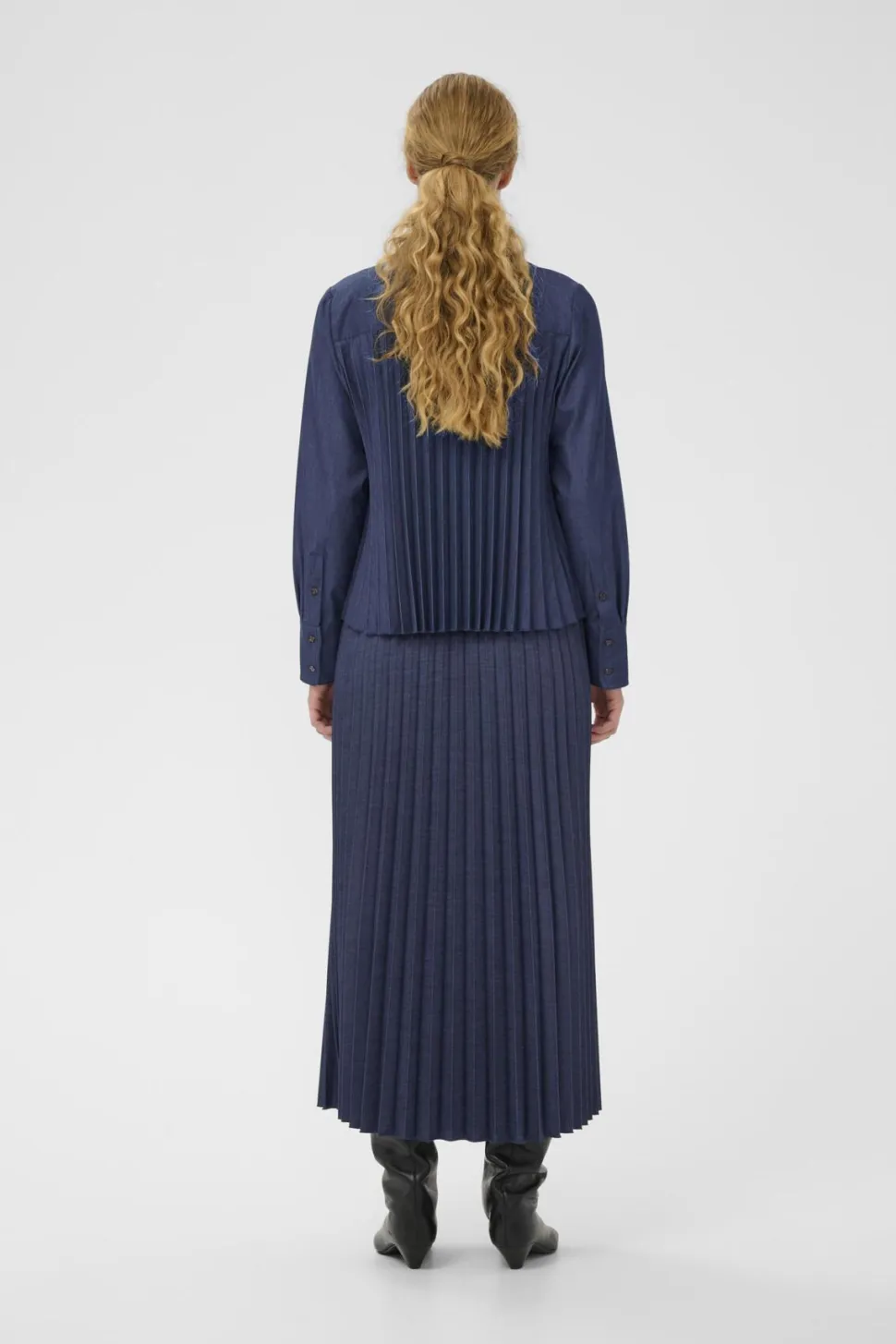 Inwear naisten paitapusero CHERRIEIW SHIRT, Dark Denim