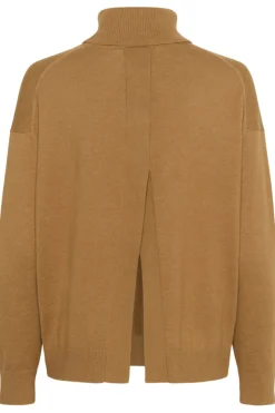 Inwear naisten pooloneule GLEAIW KELLSIE TURTLENECK, Tobacco Brown