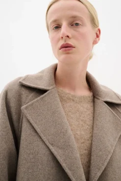 Inwear naisten takki, YILLAIW LONG COAT Sandy Grey Melange