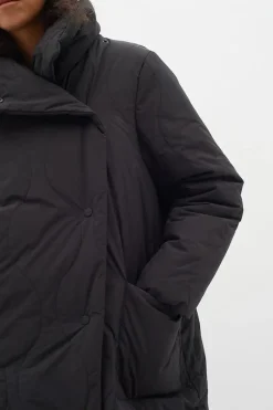 Inwear Naisten Talvitakki, LEIGANIW LONG COAT Black