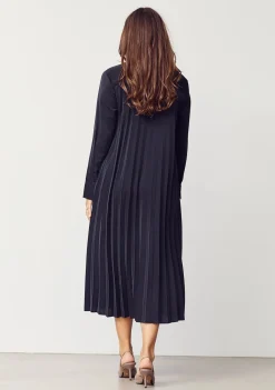 Isay naisten mekko FRIDA PLEAT DRESS, musta