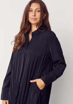 Isay naisten mekko FRIDA PLEAT DRESS, musta