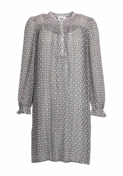 Isay, Naisten Mekko, THEA PLEAT DRESS Sininen Kuosi