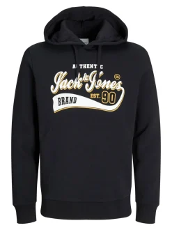 Jack and Jones huppari, JJELOGO SWEAT HOOD Black