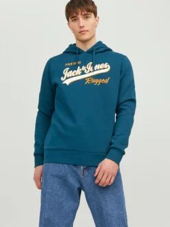 Jack and Jones huppari, JJELOGO SWEAT HOOD Sailor Blue