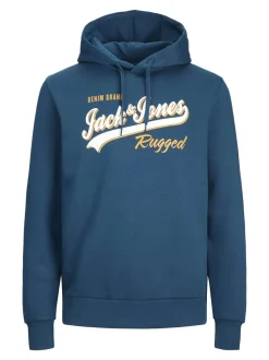 Jack and Jones huppari, JJELOGO SWEAT HOOD Sailor Blue