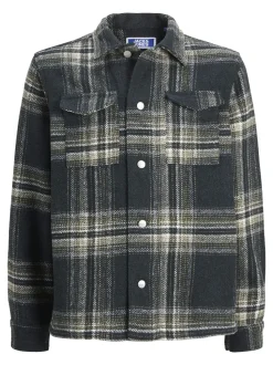 Jack and jones jiunior paita, JORVESTERBRO CHECK OVERSHIRT Harmaa Ruutu