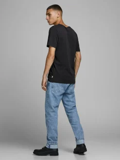 Jack and Jones JJEORGANIC BASIC TEE SS O-NECK Musta