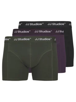 Jack and Jones junior bokserit, JACSOHO SOLID TRUNKS 3 PACK JNR Ei Värikoodia
