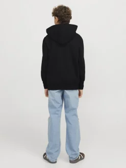 Jack and Jones junior huppari, JJEURBAN EDGE SWEAT HOOD NOOS JNR Musta