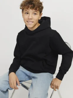 Jack and Jones junior huppari, JJEURBAN EDGE SWEAT HOOD NOOS JNR Musta