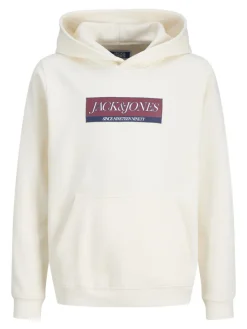 Jack and Jones junior huppari, JORINWOOD BLOCK BRANDING Valkoinen