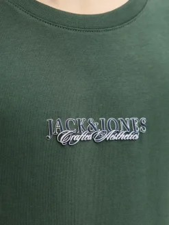 Jack and Jones Junior lasten paita JORBLEECKER MINIMAL TEE LS CREW NECK JNR, vihreä