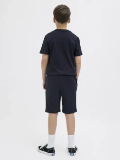 Jack and Jones junior shortsit, JPSTGORDON JJBEAU SWEAT SHORTS Tummansininen