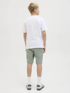 Jack and Jones junior shortsit, JPSTGORDON JJBEAU SWEAT SHORTS Vaaleanvihreä