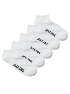 Jack and jones junior sukat, JACDONGO SOCKS 5PACK Valkoinen