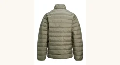 Jack and Jones Junior takki JJLOUIS LIGHT PUFFER COLLAR JNR, tummanvihreä