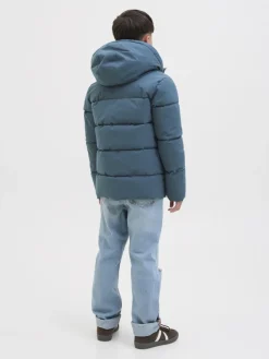 Jack and jones junior toppatakki, JJGLOBAL PUFFER JACKET JNR Petroolinsininen