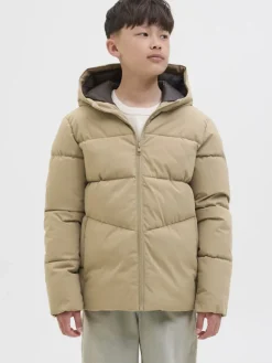Jack and jones junior toppatakki, JJGLOBAL PUFFER JACKET JNR Beige