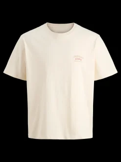 Jack and jones junior t-paita, JORMEADOWS GRAPHIC BACK TEE SS CRE JNR Luonnonvalkoinen