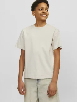 Jack and Jones junior t-paita, JJEURBAN EDGE TEE SS O-NECK NOOS JNR Beige