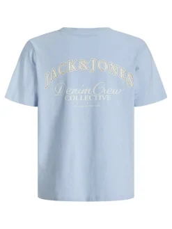 Jack and jones junior t-paita, JJEBRANDES RELAXED TEE SS NOOS JNR Vaaleansininen