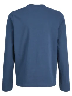 Jack and jones junior t-paita, JCOGRID BRANDING TEE LS CREW NECK JNR Petroolinsininen