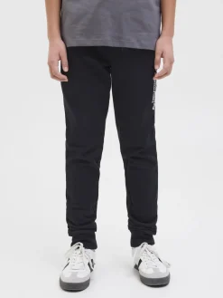 jack and jones lasten collegehousut, JPSTGORDON JJBEAU SWEATPANTS Musta