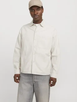 Jack and Jones miestan päällyspaita, JJEURBAN EDGE OVERSHIRT LS SN Moonbeam
