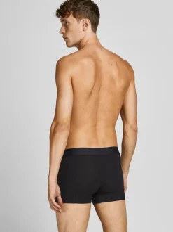 Jack and Jones miesten alushousut, JACBASIC BAMBOO TRUNKS 3 PACK Black