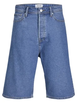 Jack and Jones miesten farkkushortsit JJIRON JJORIGINAL SHORTS SQ 730 SN, Blue Denim