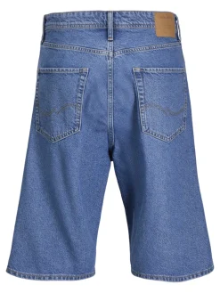Jack and Jones miesten farkkushortsit JJIRON JJORIGINAL SHORTS SQ 730 SN, Blue Denim