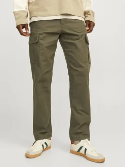 Jack and Jones miesten reisitaskuhousut, JPSTKANE BARKLEY CARGO PANT Olive Night