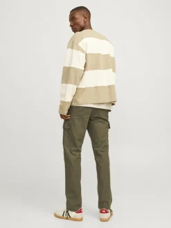 Jack and Jones miesten reisitaskuhousut, JPSTKANE BARKLEY CARGO PANT Olive Night