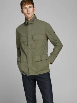 Jack and Jones Miesten Takki, Lee Field Jacket Armeijanvihreä