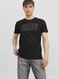 Jack and Jones Miesten T-Paita, JJECORP LOGO TEE SS O-NECK NOOS Black