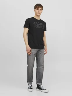 Jack and Jones Miesten T-Paita, JJECORP LOGO TEE SS O-NECK NOOS Black