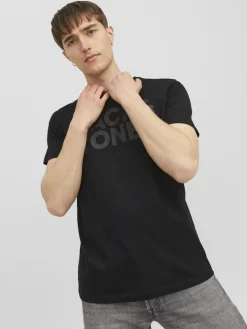 Jack and Jones Miesten T-Paita, JJECORP LOGO TEE SS O-NECK NOOS Black