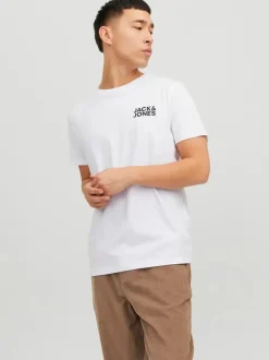 Jack and Jones Miesten T-Paita, JJECORP LOGO TEE SS O-NECK NOOS White