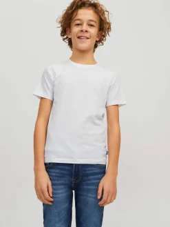 JACK&JONES JUNIOR t-paita, JJEORGANIC BASIC TEE SS O-NECK Valkoinen