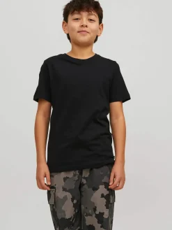 JACK&JONES JUNIOR t-paita, JJEORGANIC BASIC TEE SS O-NECK Musta