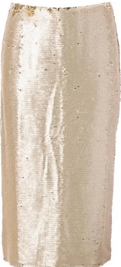 JcSophie naisten hame, GIANNI SKIRT Kullankeltainen