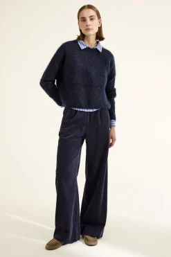 JcSophie naisten paitapusero Karma Blouse, raidallinen sininen