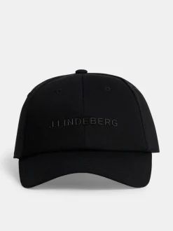 J.Lindeberg miesten lippis, ELIJAH COTTON LOGO CAP Musta