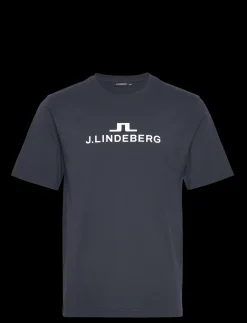 J.Lindeberg miesten t-paita, K M LOGO T-SHIRT Tummansininen