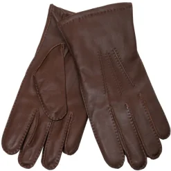 Juhani Mutka Miesten Nahkakäsineet, Tummanruskea