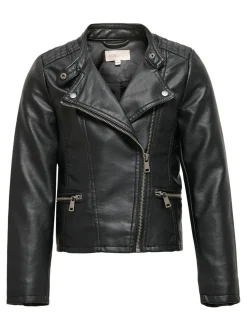 Kids Only keinonahkatakki, KONFREYA FAUX LEATHER BIKER Musta
