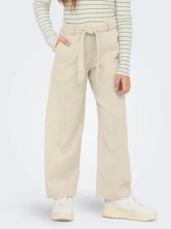 Kids Only lasten housut, KOGTIZANA COTTON LOOSE PANTS Beige