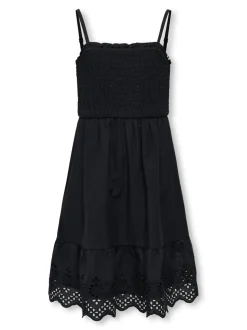 Kids Only lasten mekko, KOGLOU LIFE EMB SMOCK DRESS Musta